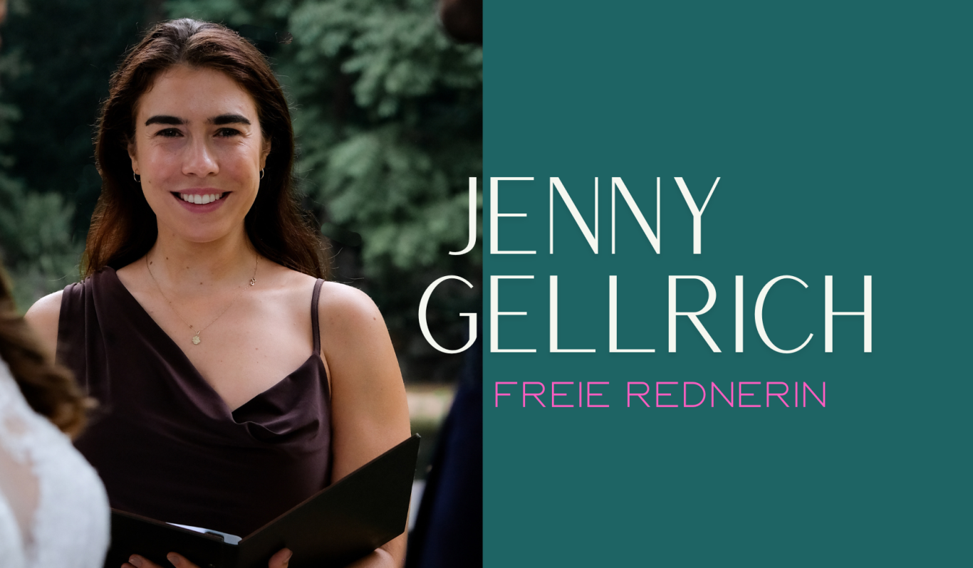 Freie Rednerin Jenny Gellrich Header Traurednerin Jenny Gellrich mit dem Corporate Design